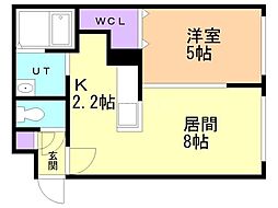 ドルチェ 1LDKの間取図画像