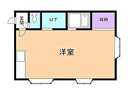 ノースマンション3312 ワンルームの間取図画像
