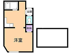 ベルトピア札幌2 ワンルームの間取図画像