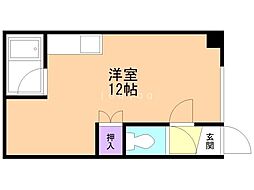 マンションナカダ ワンルームの間取図画像