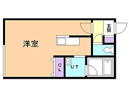 コアパレット 1Kの間取図画像