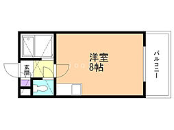 マトリックス北12条 ワンルームの間取図画像