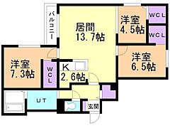 物件の間取り