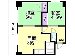 朝日レジデンス 6階/608