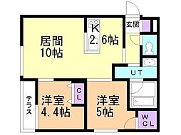 間取図画像 2LDK