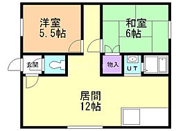 間取図画像 2LDK