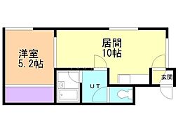 ル・ウェスト円山 1LDKの間取図画像