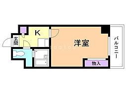 レオパレスさくら中央 1Kの間取図画像
