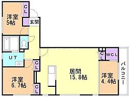 間取図画像 3LDK