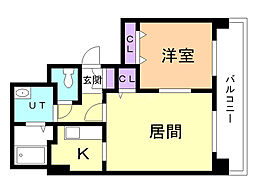 間取図画像 1LDK