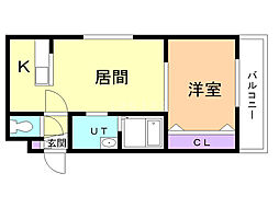 間取図画像 1LDK