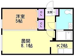 間取図画像 1LDK