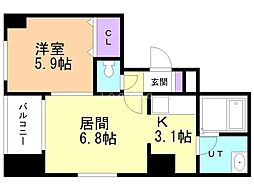 間取図画像 1LDK