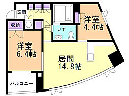 INFINITY22 2LDKの間取図画像