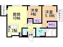 間取図画像 2LDK
