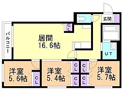 間取図画像 3LDK