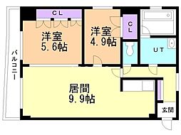 ＳＴＡＧＥ　ＯＤＯＲＩ（ステージ大通） 6階2LDKの間取り