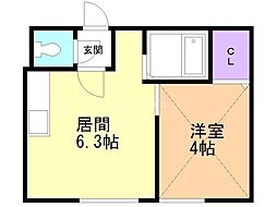 間取図画像 1DK