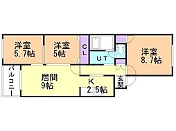 サンフロア山鼻（旧サイレンス山鼻） 2階