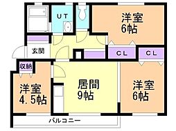 リベルティ旭ヶ丘 3階