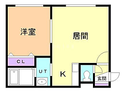 間取図画像 1LDK