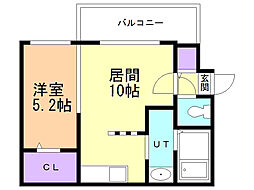 Ｎｏｃｅ円山（ノーチェ円山） 3階1LDKの間取り