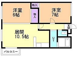 間取図画像 2LDK
