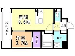 間取図画像 1LDK