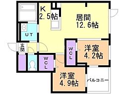 札幌市電2系統 幌南小学校前駅 徒歩6分 3階/-