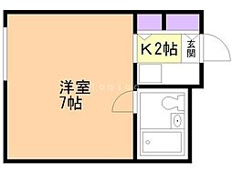 間取図画像 1K