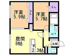 ファーストクラス南円山 1階/104