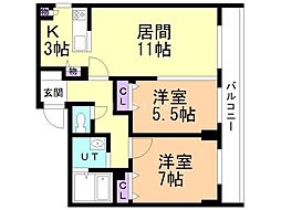札幌市電2系統 幌南小学校前駅 徒歩2分 4階/-