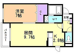 間取図画像 1LDK