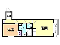 間取図画像 1LDK