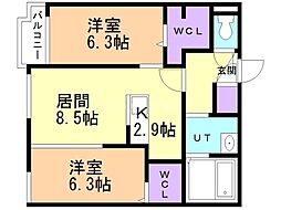 リッシュレーブ南20条 3階/303