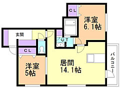 物件の間取り