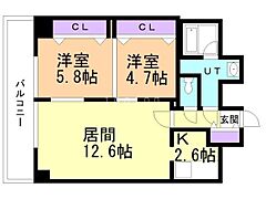 物件の間取り