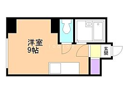 e-ハウス ワンルームの間取図画像