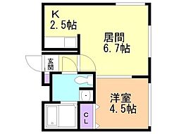 ブランノワール桑園 2階/206