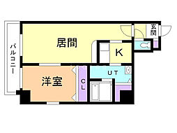 サンコート南4条 1LDKの間取図画像