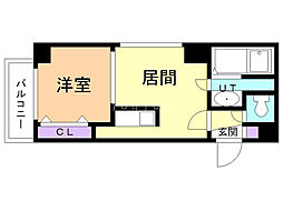 レジディア北二条イースト3 1LDKの間取図画像