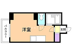e-ハウス ワンルームの間取図画像