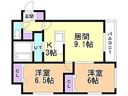 札幌市電2系統 西線6条駅 徒歩2分 1階/-
