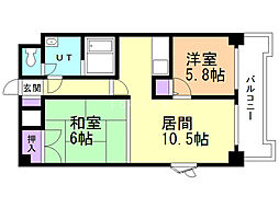 ドミ22山鼻 10階