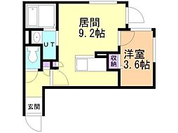 ALPHASQUAREW-28 1LDKの間取図画像
