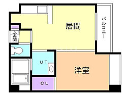 クラッセ大通り東 1LDKの間取図画像