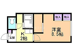 レオパレスセントラル南4条Ｂ 1階/109
