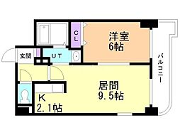 ティアラN5 1LDKの間取図画像