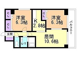 ハイパール桑園 6階/602
