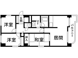 ライオンズマンション西線6条 3LDKの間取図画像